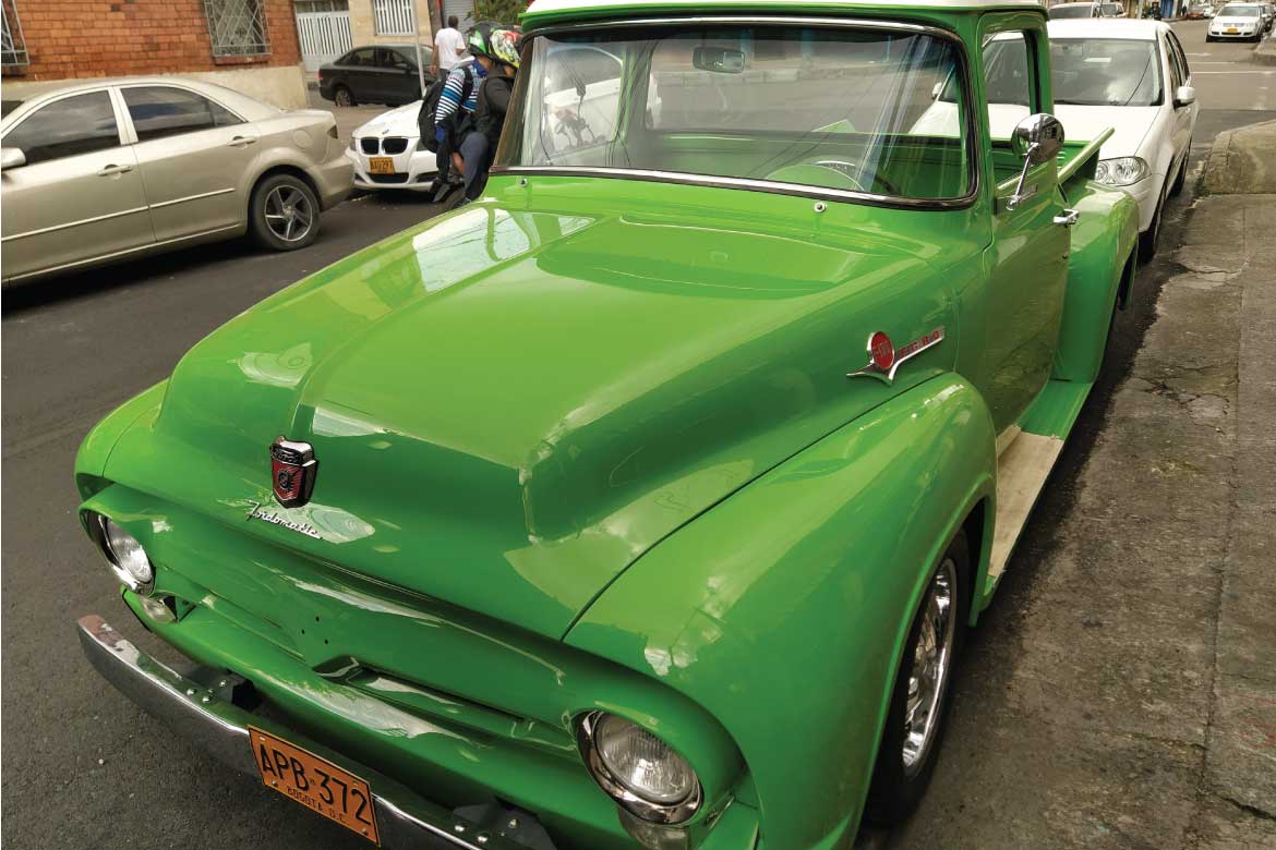 American truck in Bogotá