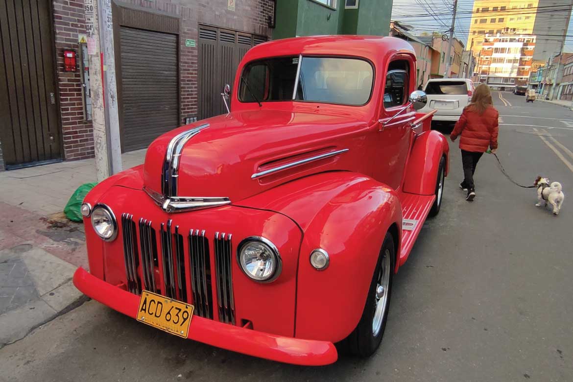 American truck in Bogotá