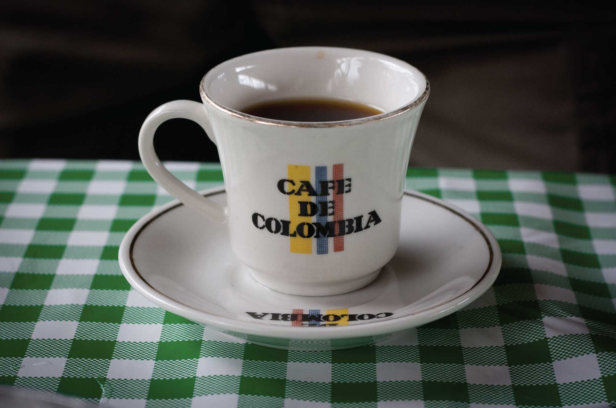 Which Colombian department produces the most coffee?